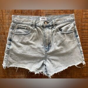 PISTOLA Light Wash Cutoff Denim Shorts women’s 29